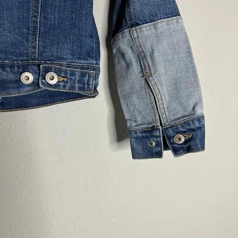 Cat & Jack Boys Patched Denim Jacket Size S (6-7)